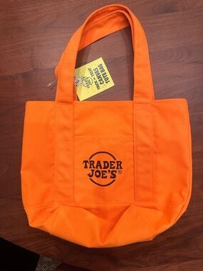 Trader Joe's Orange Canvas Mini Tote